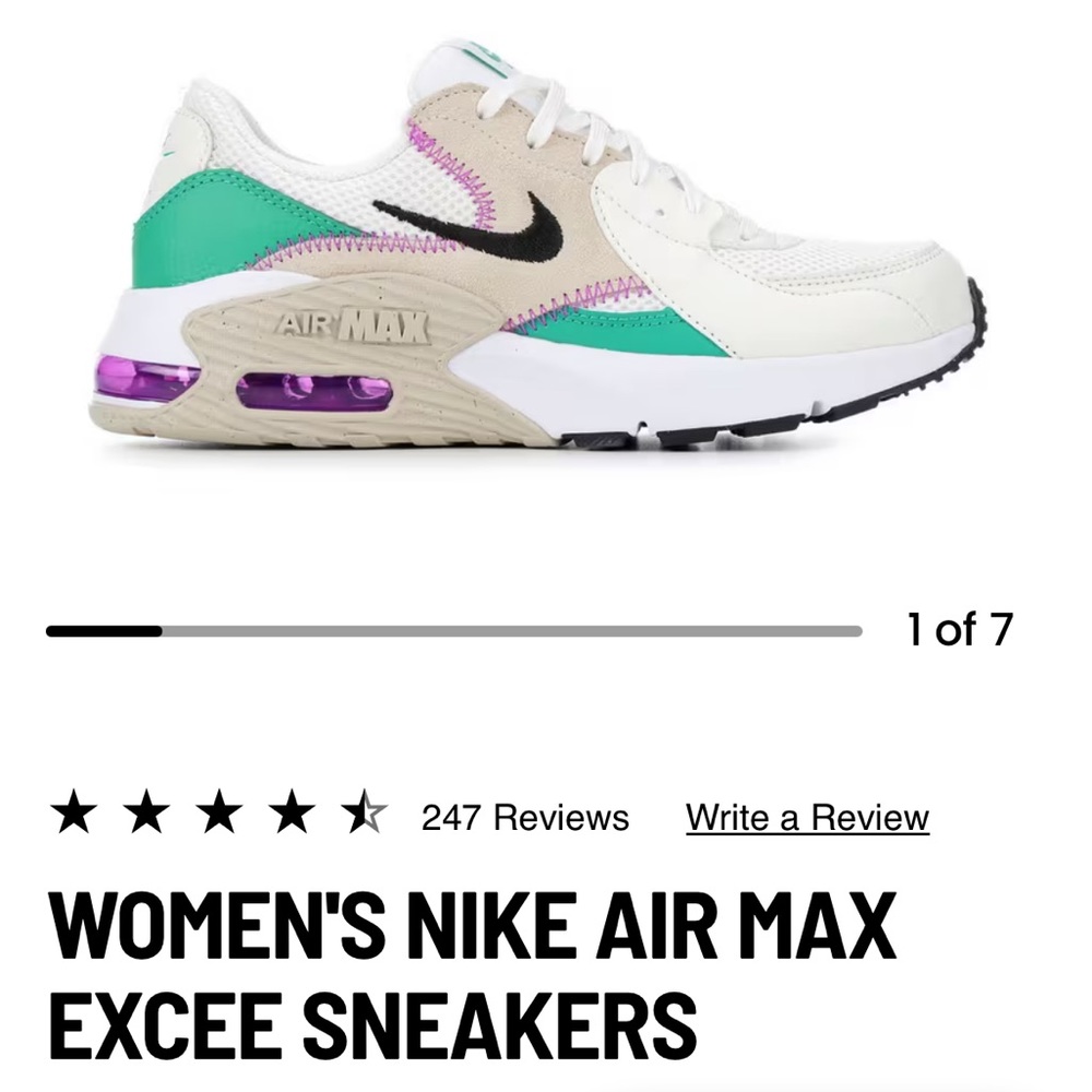 Women’s size 8, Nike AirMax sneakers